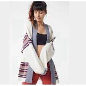 URBAN OUTFITTERS kassi‎ Striped Knit Oversized Multi Cardigan Women’s Size M